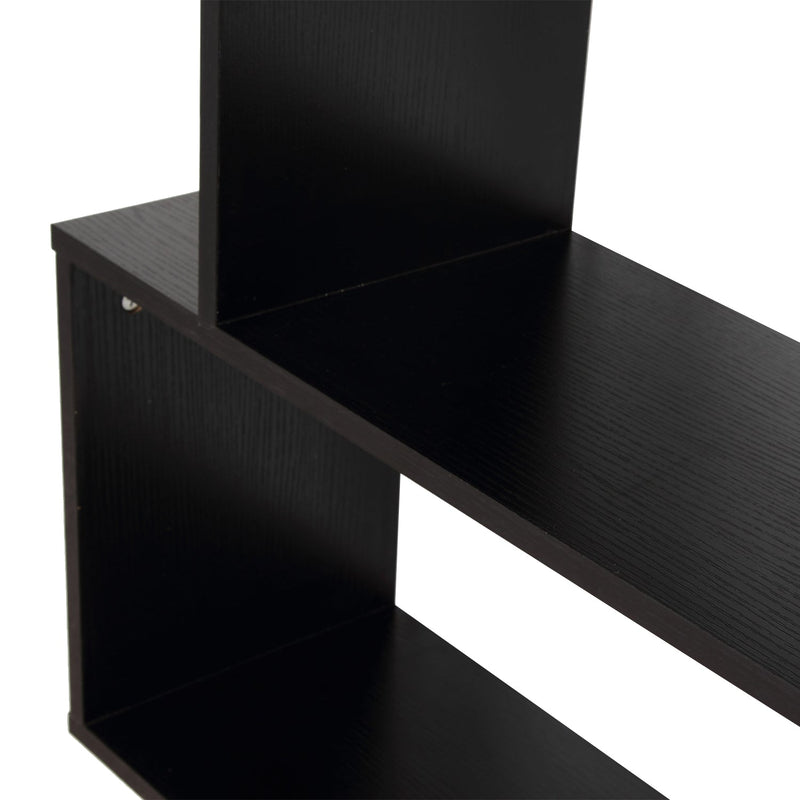 Estante com 6 Prateleiras para Livros - Cor: Preto – Material: Madeira - Dimensões 80 x 25 x 192 cm