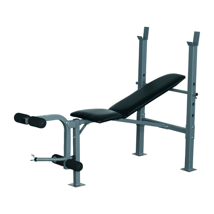 Banco de Peso Banco de Musculação Aço Preto 165x68x114cm