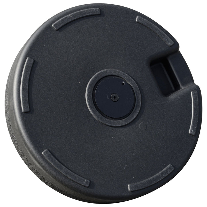 Base de Chapéu de Sol de Jardim Recarregável de Água 22kg Suporte de Chapéu de Sol Redondo para Mastros de 38mm/48mm Portátil para Terraço Pátio Ø51x28cm Preto