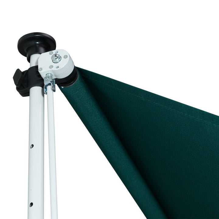 Toldo Ajustável para Portas ou Janelas Pernas Telescópicas 200x150cm Verde
