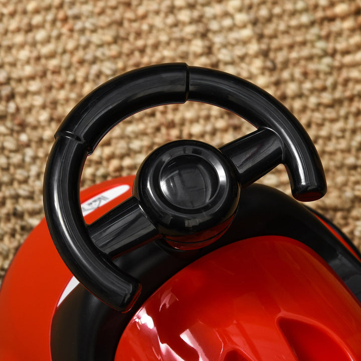 Bacio para Bebé de 6-36 Meses Bacio de Aprendizagem Treinamento Portátil em Forma de Carro com Tampa Volante Fácil de Limpar Carga 50kg 40x27,5x29,1cm Vermelho
