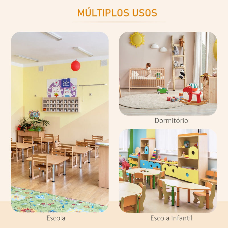 Estante Infantil de Brinquedos e Livros para Crianças com 2 Prateleiras e Caixa de Armazenamento com Tampa Dobrável para Habitação Infantil 70x33x62,5cm Amarelo