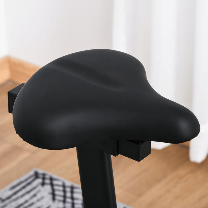 Bicicleta elíptica de fitness com Resistência Magnética Ajustável Tela LCD Sela Ajustável Monitor de Frequência Cardíaca e Volante 3 kg 103x62x151 cm Preto