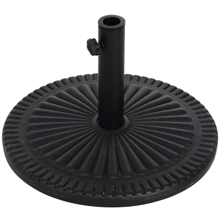 Base de guarda-sol para postes de diferentes diâmetros preto