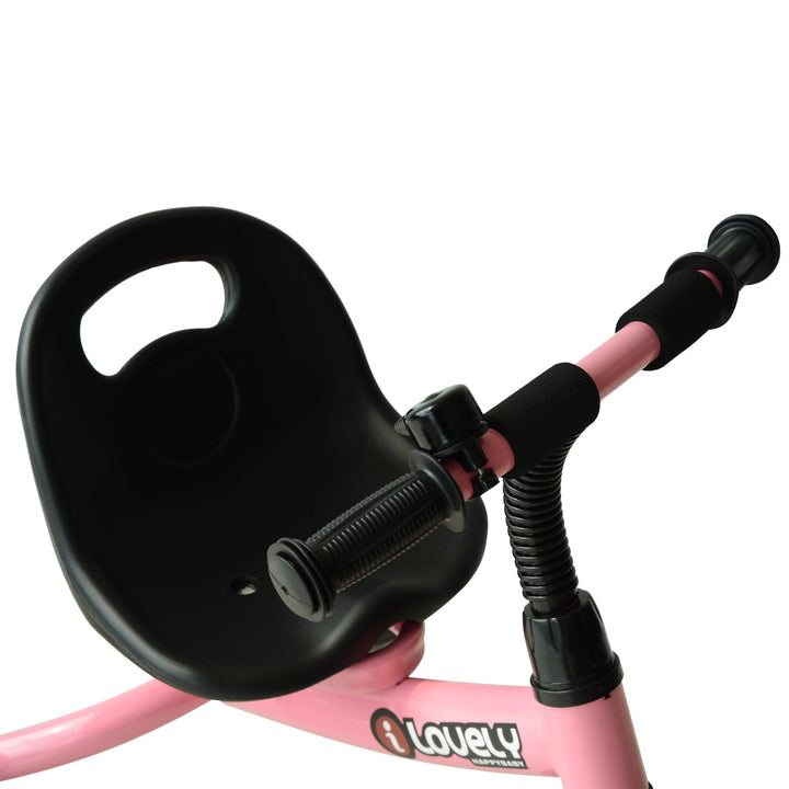 Triciclo para Crianças acima de 18 meses com Campainha Rodas de Segurança 74x49x55 cm Rosa