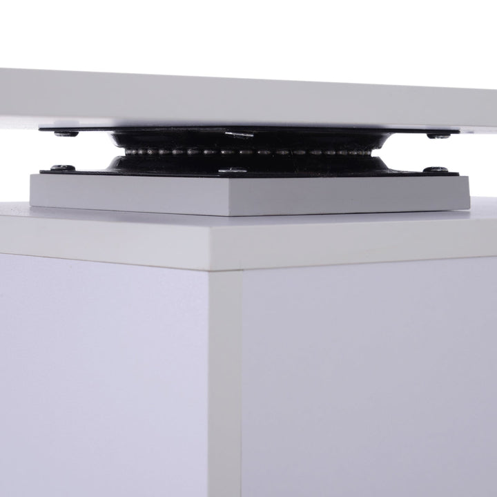 Secretária com Estantes Mesa de escritório 5 Prateleiras 120x110x74cm Branco