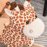 Cavalo de balanço desenho girafa para bebê acima de 18 meses 60x33x45cm