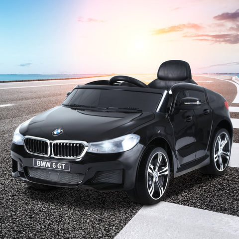 Carro elétrico para criança BWM 6GT a partir de 3 anos de idade com controle remoto Carga Preto 30 kg 106x64x51cm