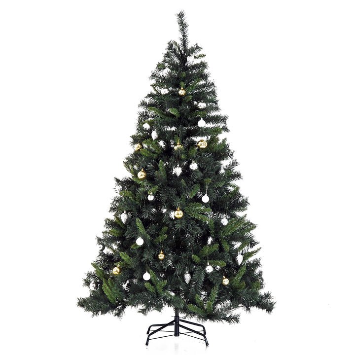 Árvore de Natal Artificial Árvore 180 cm com Suporte 745 ramas 200 Luzes LED