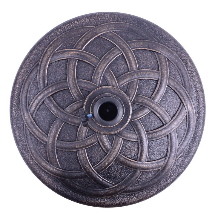 Base de Guarda-Sol Tipo Pé – Cor Bronze – Material Resina – F 57 x 35 cm