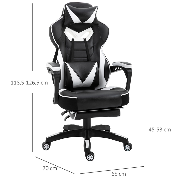 Cadeira Gaming com pousa pés