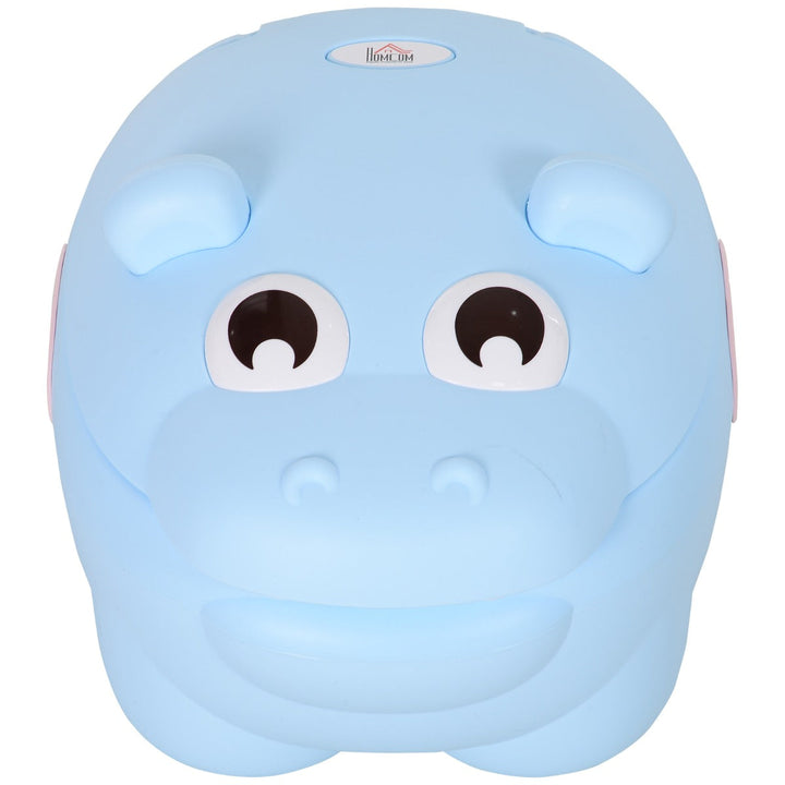 Bacio infantil penico para bebê removível em forma de hipopótamo com alças 40x30x23cm Carga 25kg Azul