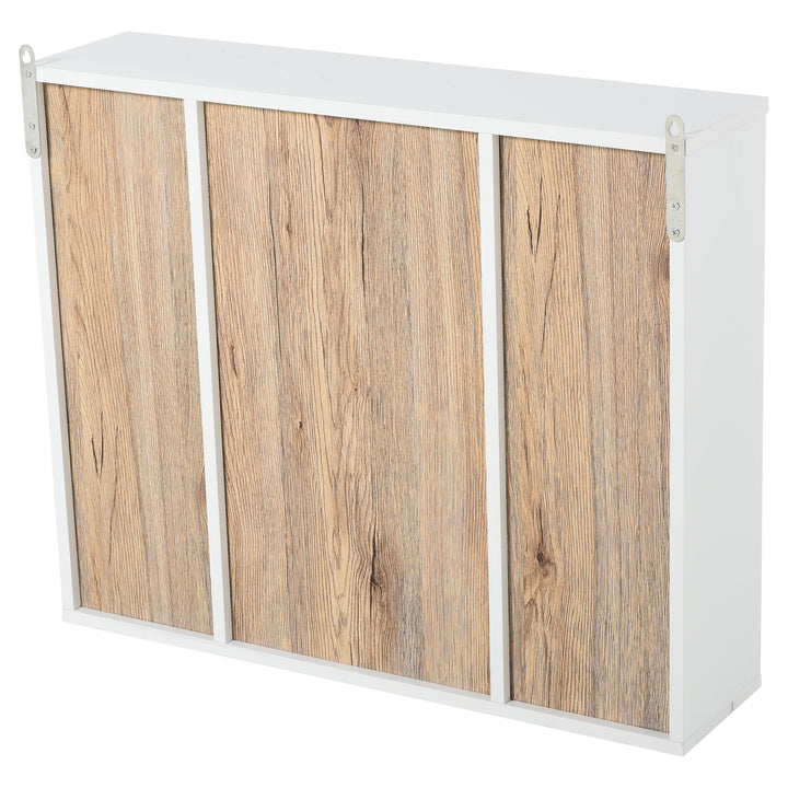 Armário de banheiro com espelho com espaço interior e prateleiras abertas 60x14.5x49.4 cm