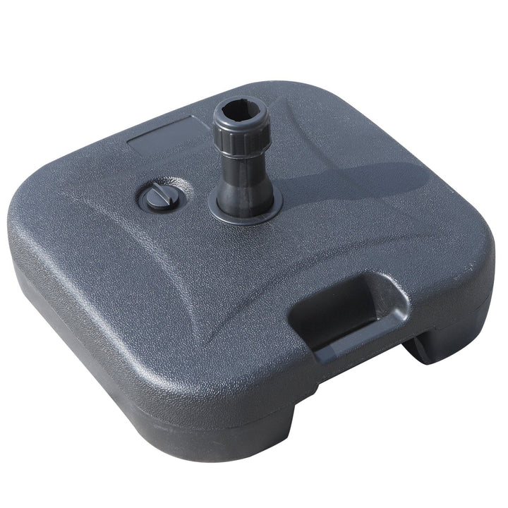 Base de Guarda-sol de Praia Pés Suporte de Guarda-sol Pátio Jardim Cheio de Àgua e Areia 46x45x26cm HDPE