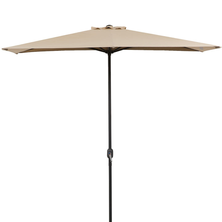 Guarda-sol de meia tela de jardim Parasol do pátio Terraço Retângulo 230x130x245 cm