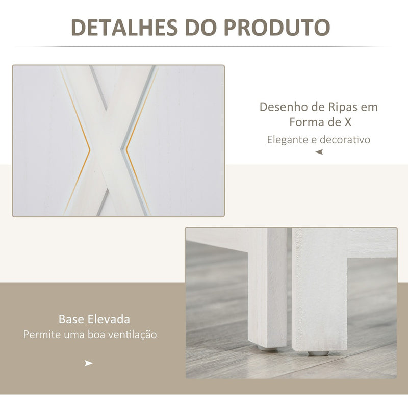 Biombo de 4 Paineis Separador de Ambientes Dobrável 182x170cm Divisória para Espaços de Madeira Decoração Elegante para Dormitório Sala de Estar Branco