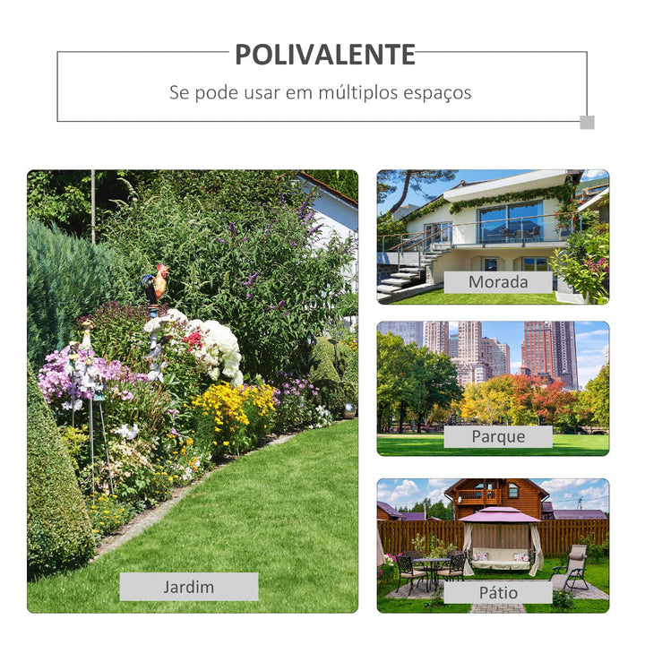 Banco Baloiço de Jardim de 2 Lugares Banco Baloiço de Madeira com Apoio para os Braços e Encosto de Ripas para Terraço Exterior Carga 250kg 125x68,5x102cm Branco