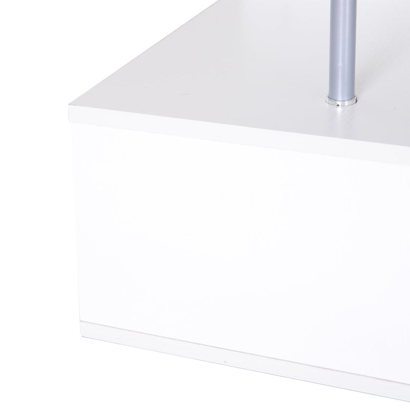 Mesa Auxiliar Madeira Branco 50 x 50 x 50 cm