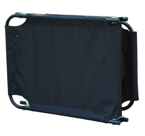 Espreguiçadeira reclinável e dobrável com almofada de leitura ou massagem - Cor Preto – aço - 190x56x28 cm