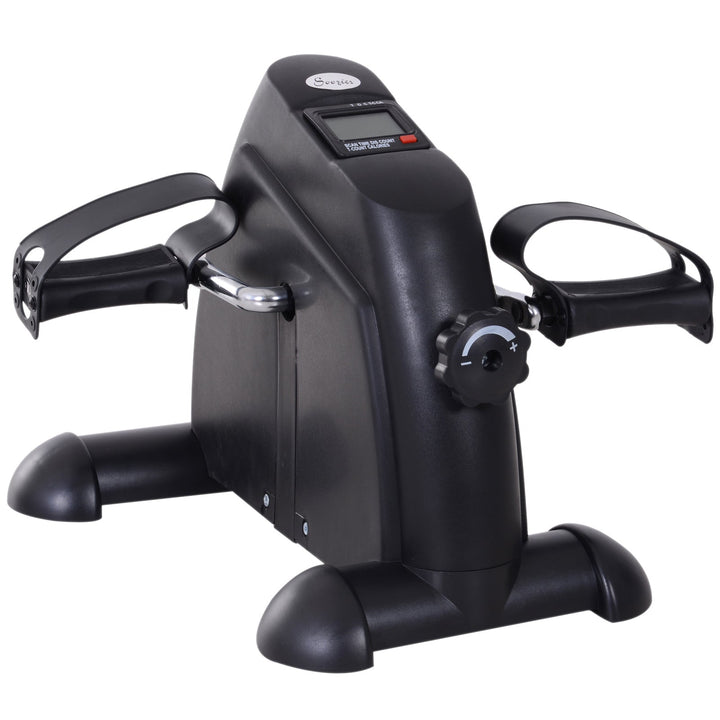 Mini Bicicleta Estática Aparelho de Exercício Braços e Pernas Resistência ajustável com Tela LCD