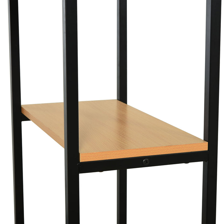 Mesa para Computador com 2 Prateleiras Pés Ajustáveis ??106x50x76 cm Cor Madeira