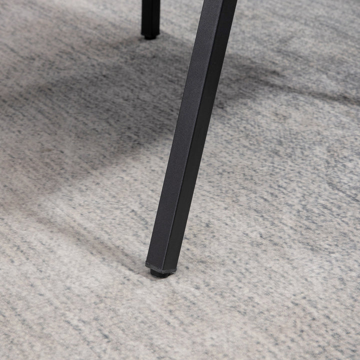 Poltrona de Sala de Estar Poltrona Moderna Estofada em Poliéster com Apoio para os Braços de Madeira e Pés de Aço para Escritório Dormitório 64x5x70x83,5 cm Cinza