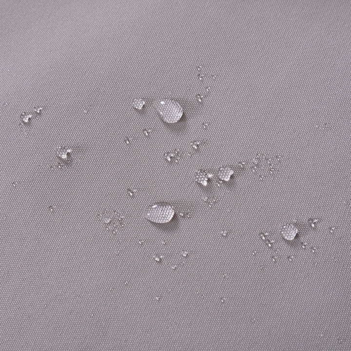 Grande Guarda-sol de jardim com design de dois níveis poliéster 300x300x297 cm - Cinza Claro