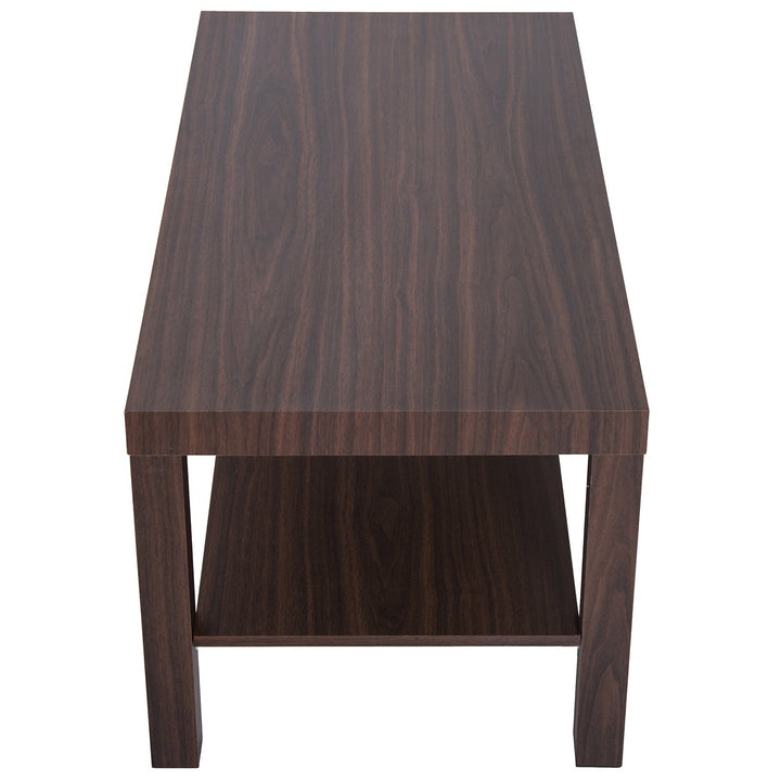 Mesa de Centro mesa de café de 2 níveis 90x45x40,5 cm Cor Nogal