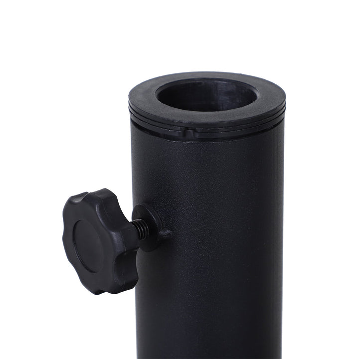 Base de guarda-sol para postes de diferentes diâmetros preto