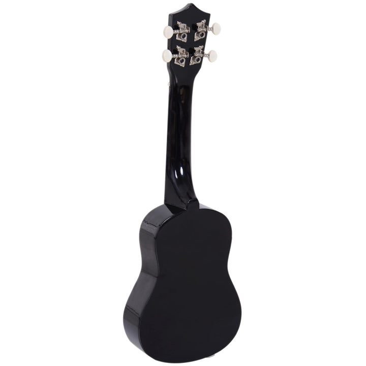 Ukelele de 21 Polegada para Iniciantes com Cordas de Nylon 53X17,5X6,2 cm Preto