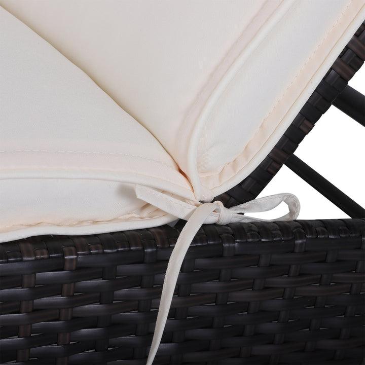 Almofada para Espreguiçadeira Colchão Suave para Espreguiçadeira Almofada Dobrável 198x53x5 cm