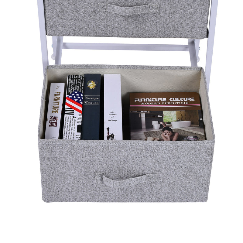 Cómoda Organizador com 4 Gavetas de tecido para sala de estar quarto 45x30x92cm