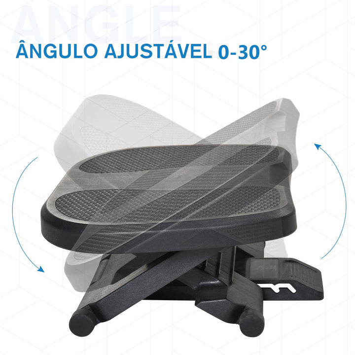 Apoio para os pés Altura Ajustável Massagem Alta Segurança Preto