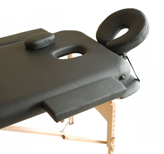 Marquesa Madeira Dobrável 182 x 60 cm Tatuagem Terapia Sofá-Cama Preto NOVO