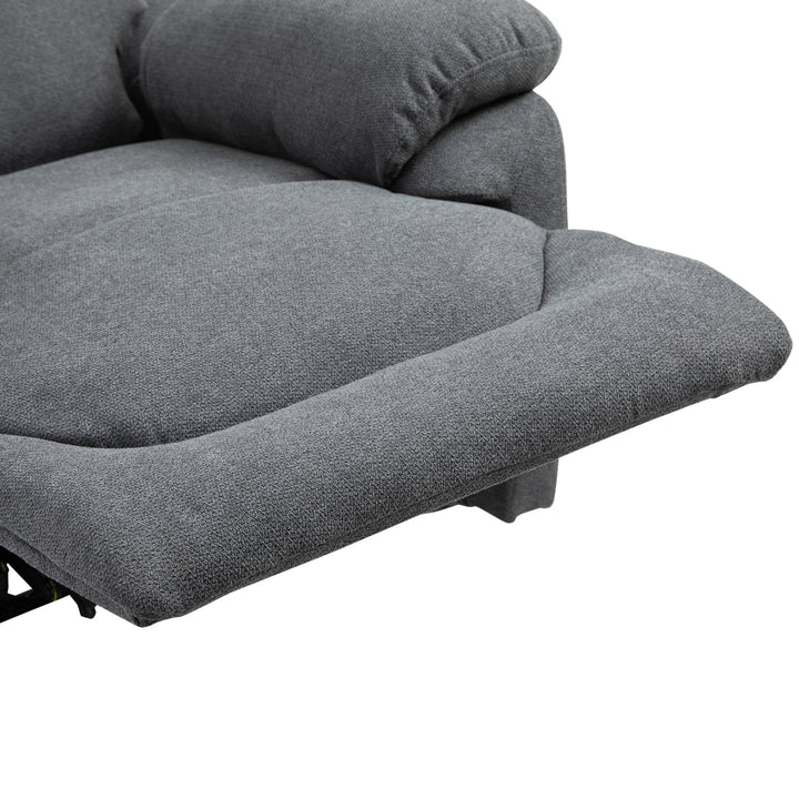 Cadeira Reclinável Ergonômica 150 ° Apoio para os pés Almofada Acolchoada 97x96x105,5 Cinza