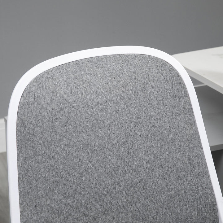 Cadeira de escritório giratória Função de inclinação Carga 120 kg 62,5x60x90-98 cm Cinza