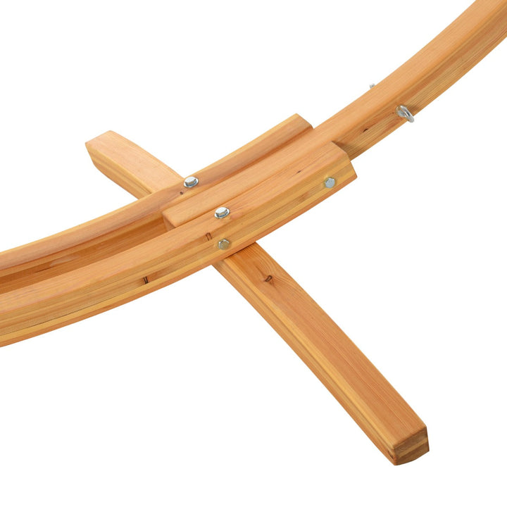 Suporte para Camas de Rede de Madeira 325x120x118cm Estrutura para Cama de Rede Dupla Carga Máxima 120kg para Jardim Terraço Interior e Exterior Natural