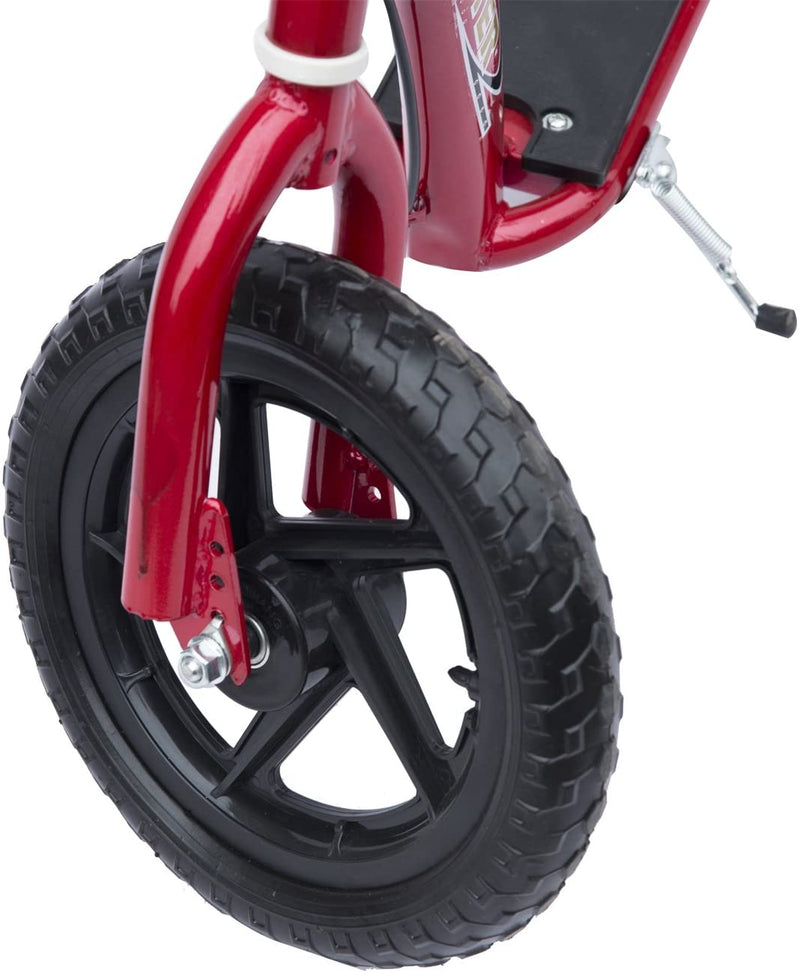 Trotinete para Crianças acima de 5 anos Scooter de 2 Rodas Grandes de 12 Polegadas com Freio e Guidão Ajustável em Altura Carga Máx. 100kg 120x52x80-88cm Vermelho