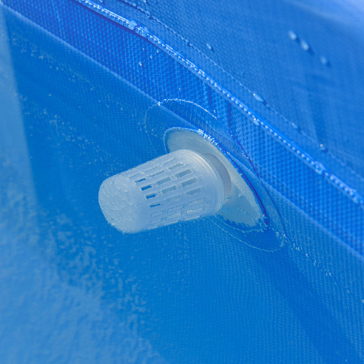 Piscina Desmontável Tubular 252x152x65cm com Depuradora de Cartucho Piscina Retangular de Exterior para Adultos e Crianças 3600L Azul