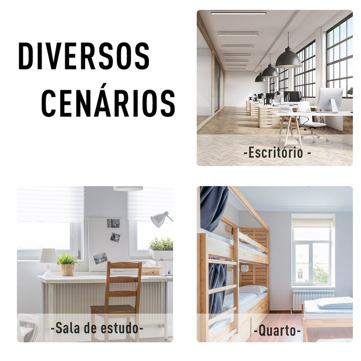 Mesa de computador para casa oficina Com pés ajustáveis Mobiliário de Escritório Simples 120x60x76cm 100 kg de carga Armação de metal