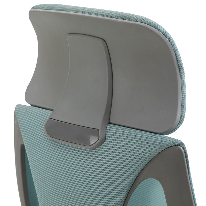 Cadeira de escritório ergonômica inclinável Altura ajustável 64x58x116-126 cm Azul