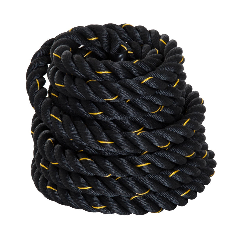 Corda de Batalha Battle Rope Exercício Formação Fitness Crossfit ?38mm Comprimento 9m Poliéster Ultra-Resistente