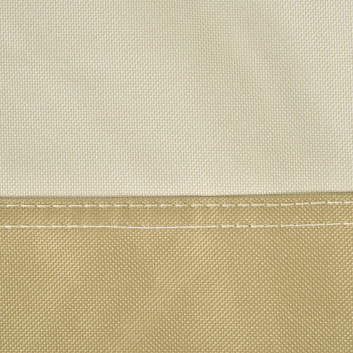 Capa Protetora de Chapéu de Sol Ø56x220 cm Capa para Chapéu de Sol Resistente para Jardim com Zíper Tecido Oxford Bege