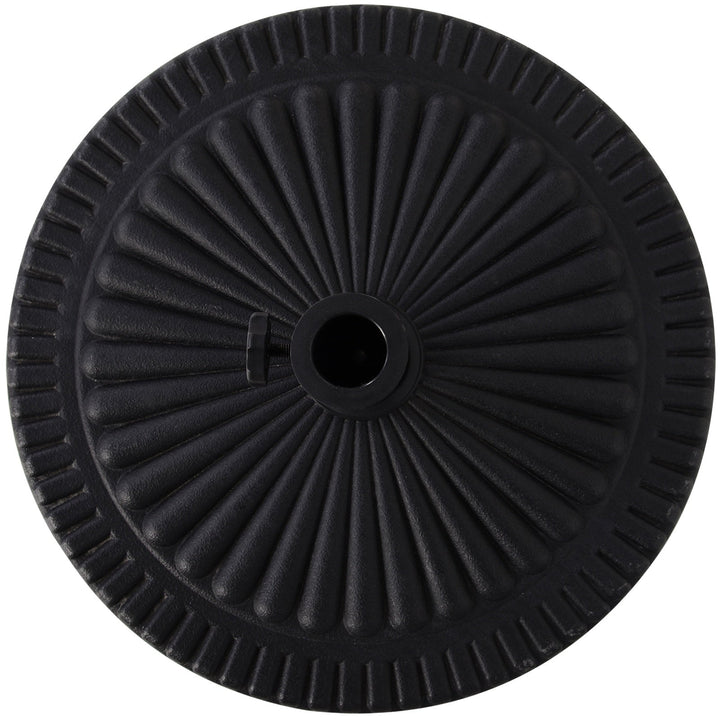 Base de guarda-sol para postes de diferentes diâmetros preto