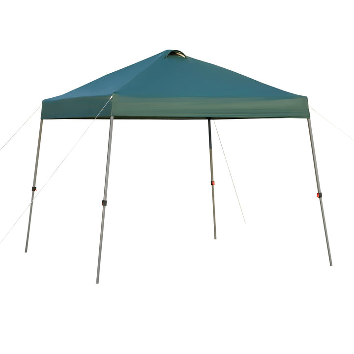 Tenda de jardim portátil dobrável de 3x3m com bolsa de transporte rodas de aço para Camping verde