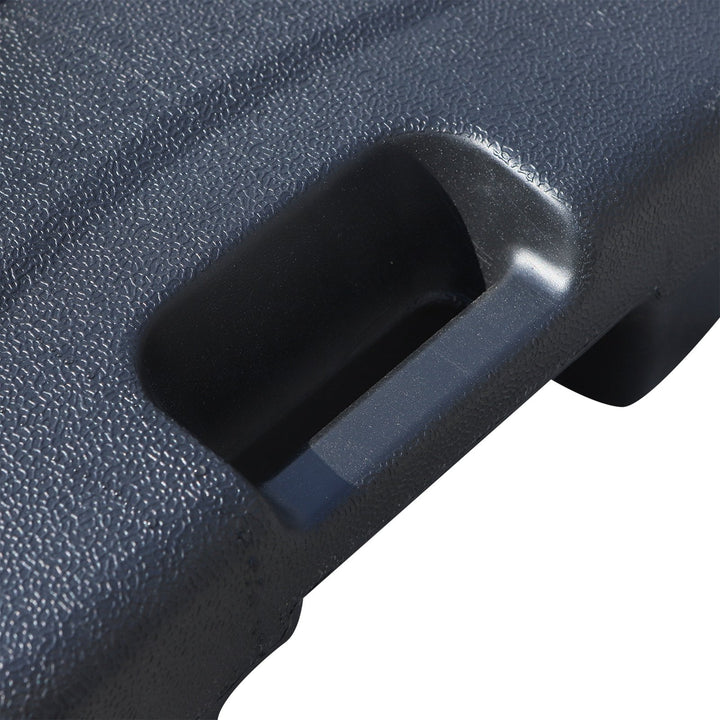 Base de Guarda-sol de Praia Pés Suporte de Guarda-sol Pátio Jardim Cheio de Àgua e Areia 46x45x26cm HDPE