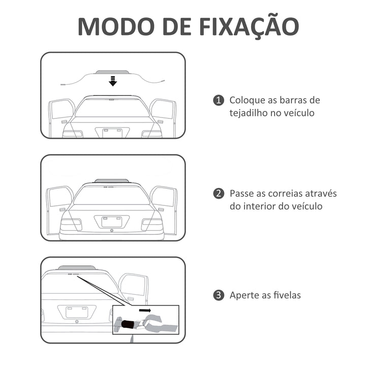 Barras de Tejadilho Universais para Veículos Carris de Tejadilho com Função Insuflável e Correias de Fixação 2 Peças Carga Máxima 75 kg Nylon 89x12x8 cm Preto