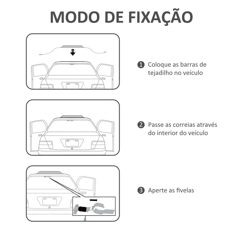 Barras de Tejadilho Universais para Veículos Carris de Tejadilho com Função Insuflável e Correias de Fixação 2 Peças Carga Máxima 75 kg Nylon 89x12x8 cm Preto