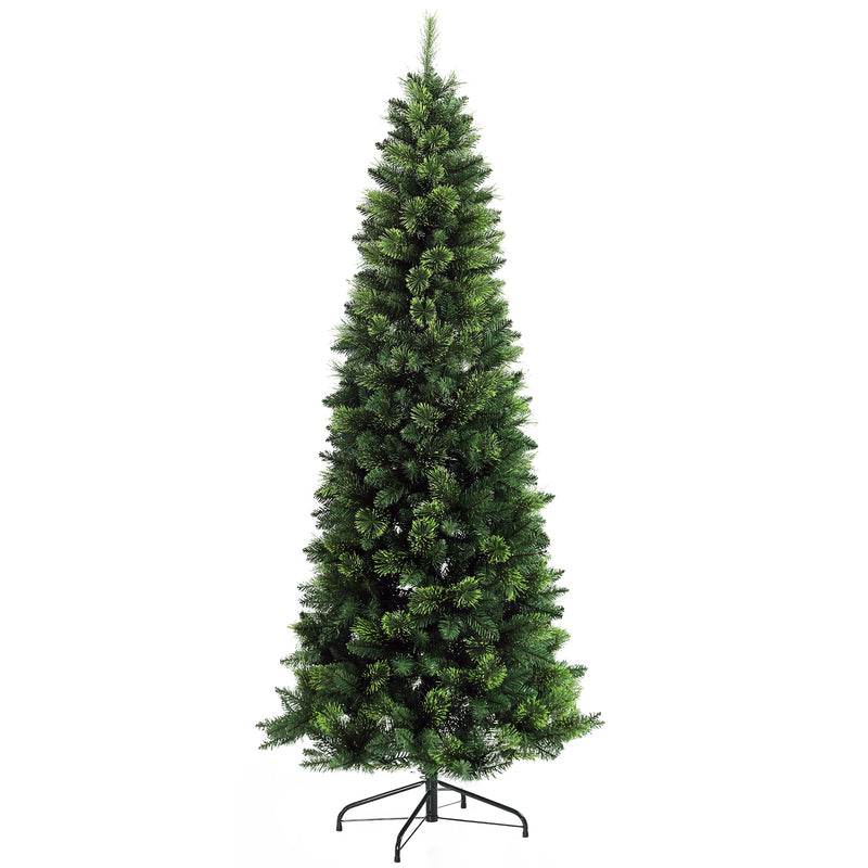 Árvore de Natal Artificial 180 cm Árvore de Natal com 648 Ramos de Agulha de Pinheiro Fácil de Montar e Base Desmontável de Aço Ø70x180 cm Verde