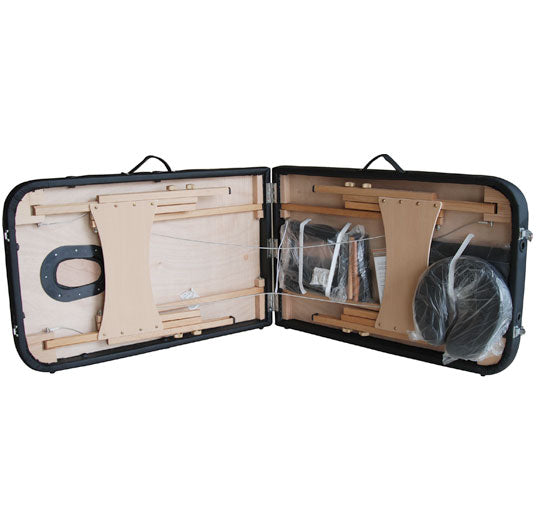 Marquesa Madeira Dobrável 182 x 60 cm Tatuagem Terapia Sofá-Cama Preto NOVO